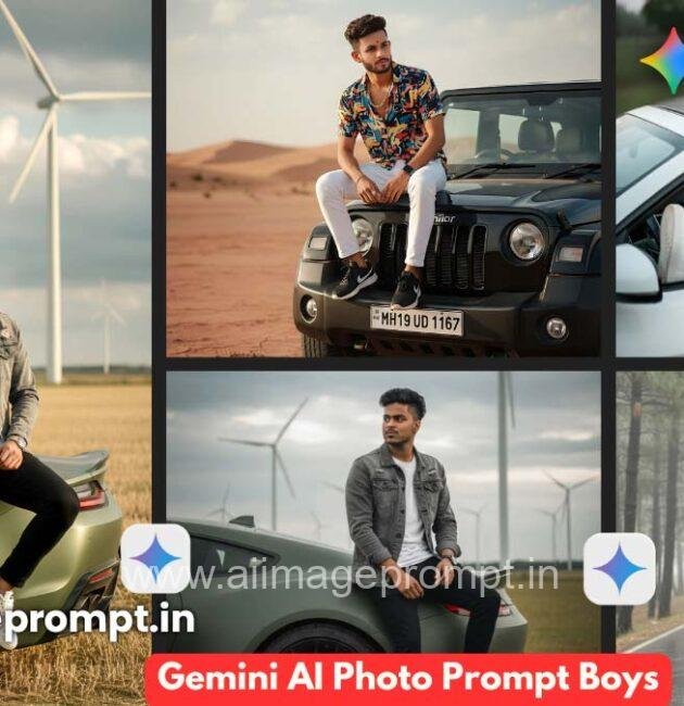 Ai Photo EditingTop 100 Gemini AI Photo Prompt Boys With Car You Must Try
