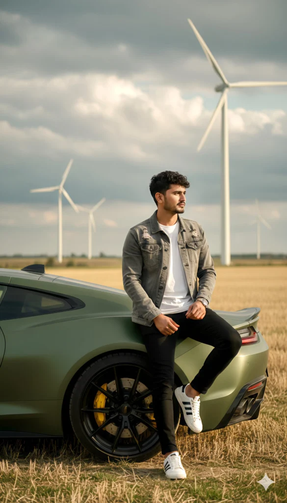 Gemini AI Photo Prompt Boys With Car