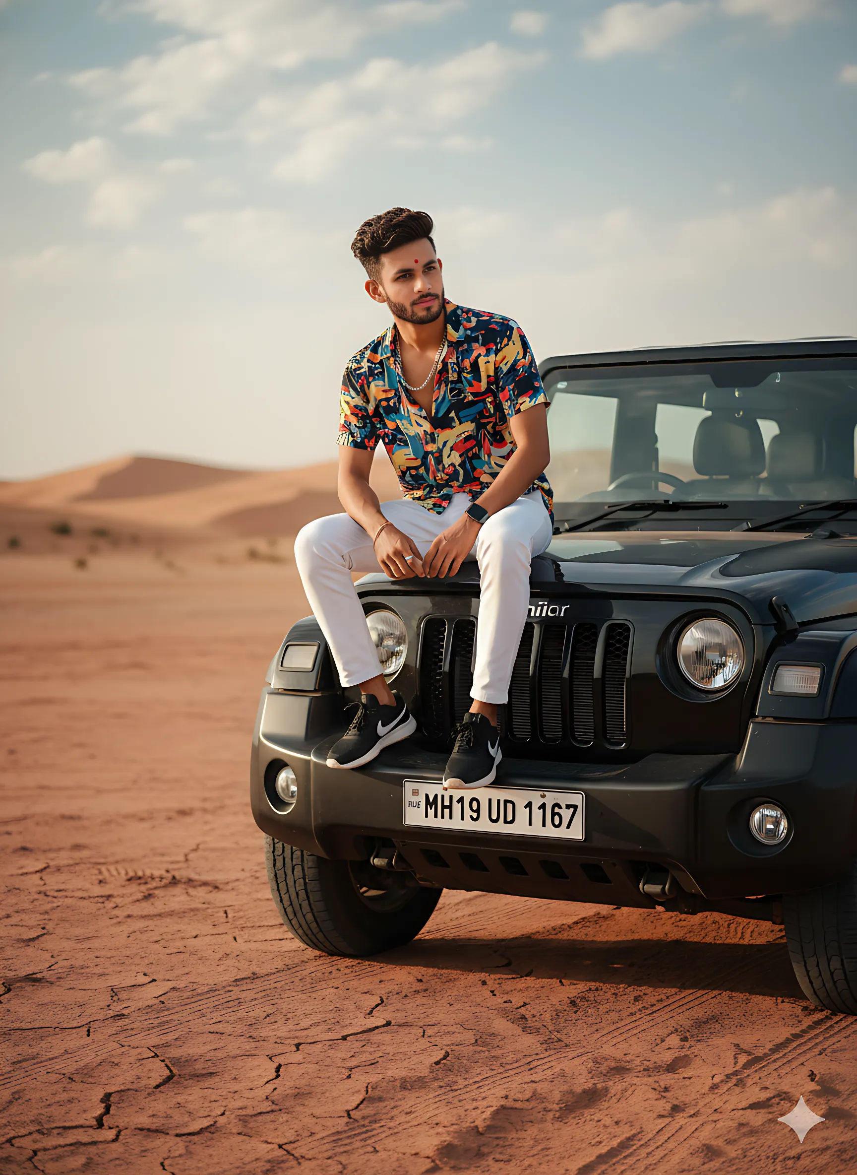 Gemini AI Photo Prompt Boys With Car