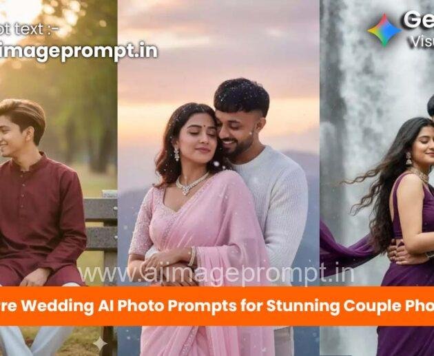 100+ Stunning Pre Wedding AI Photo Prompts for Viral Couple Photoshoot Ideas