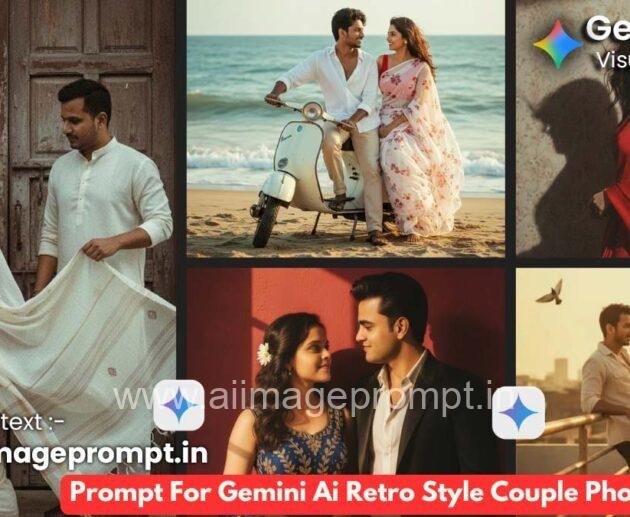 Prompt For Gemini Ai Retro Style Couple Photo