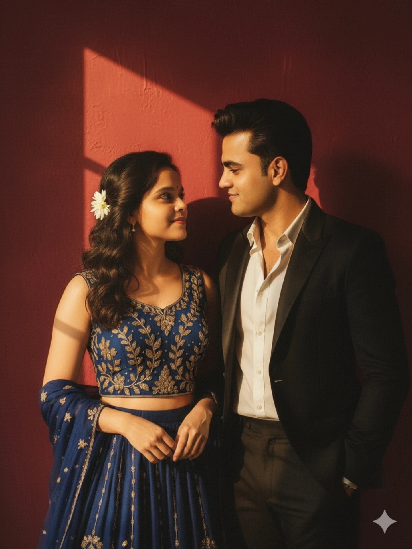 Prompt For Gemini Ai Retro Style Couple Photo