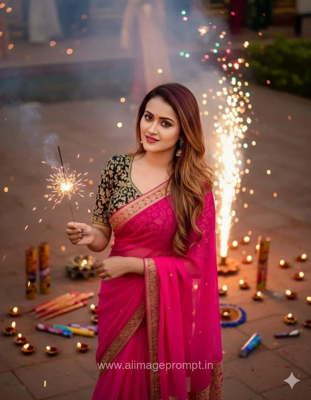 diwali girls instagram ai prompt